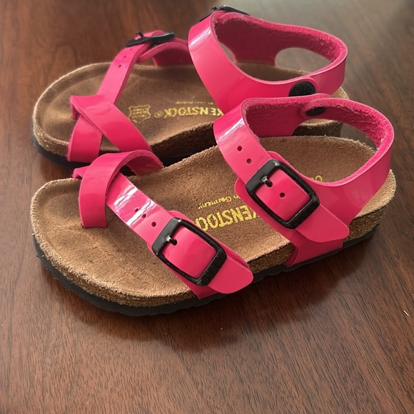 Birkenstock Patent Leather Hot Pint Ankle Strap Sandals - Picture 3 of 8